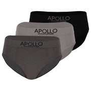Seamless Briefs Slips heren 3-Pack Assorti Grijs