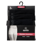 Hipsters Seamless Dames 3-Pack Zwart