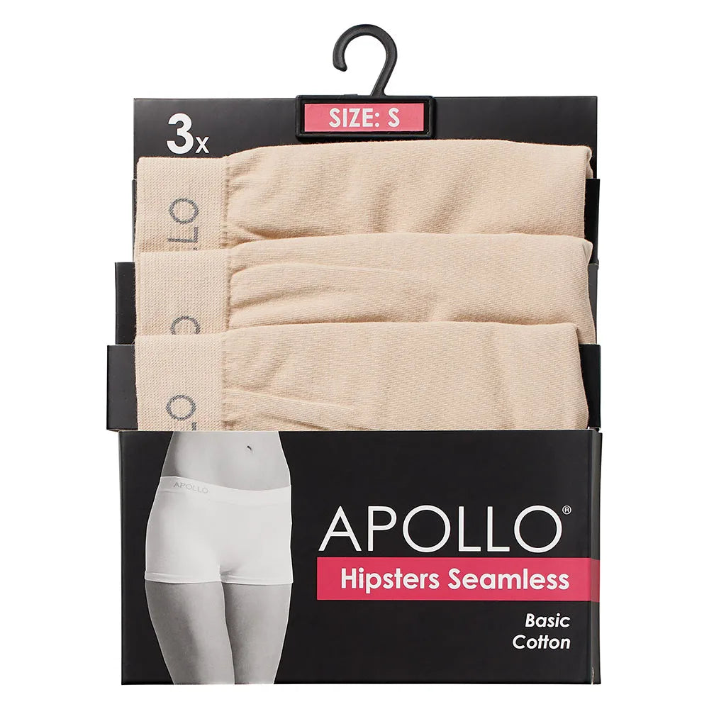 Hipsters Seamless Dames 3-Pack Nude L