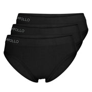 Briefs/Slips Seamless Dames 3-Pack Zwart