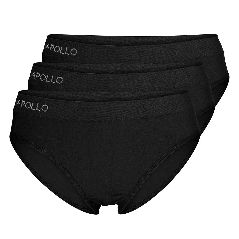 Briefs/Slips Seamless Dames 3-Pack  Zwart M