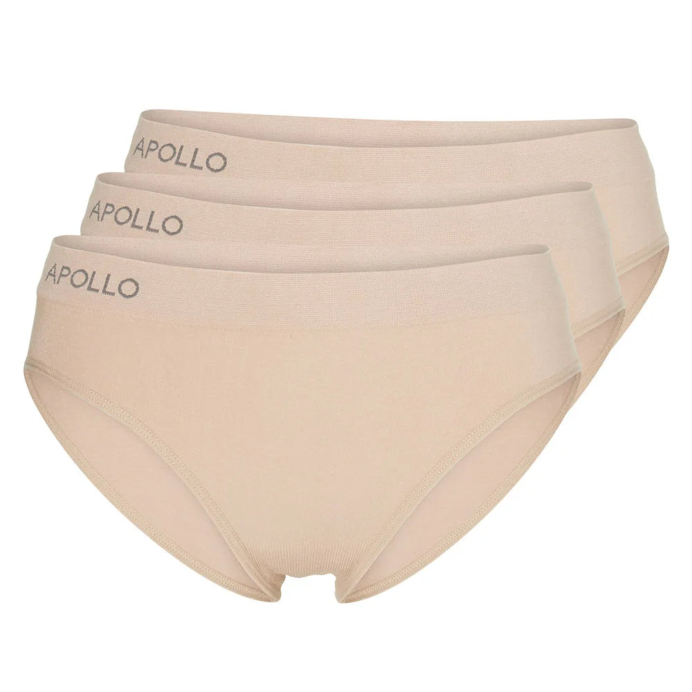 Briefs/Slips Seamless Dames 3-Pack  Nude M