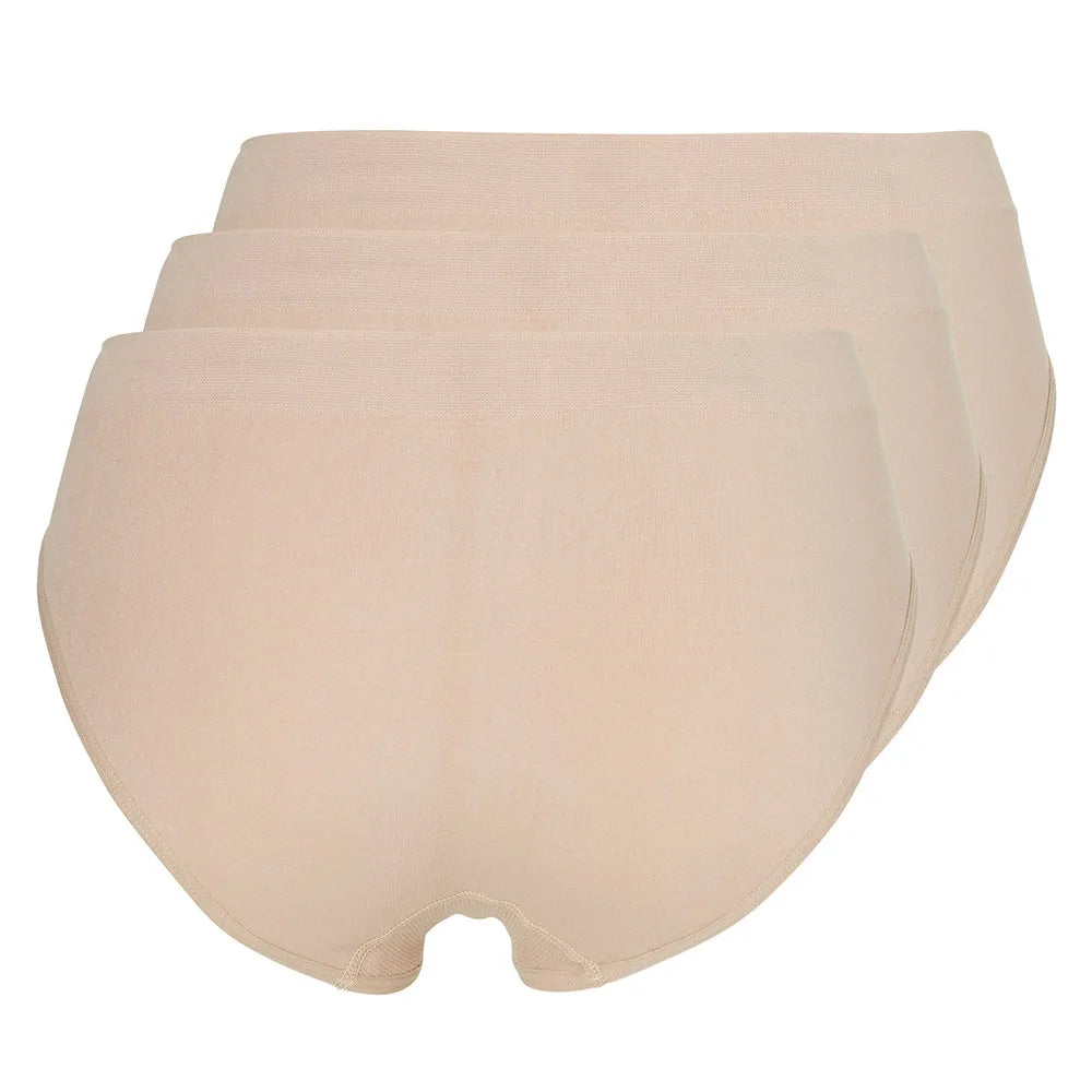 Briefs/Slips Seamless Dames 3-Pack  Nude L