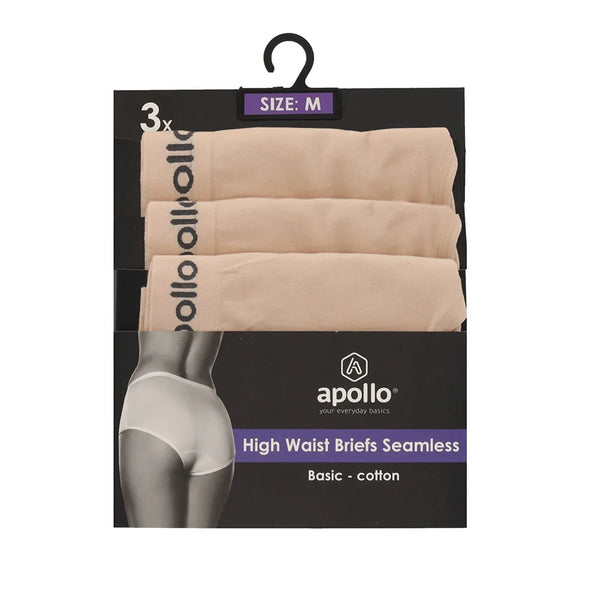 Maxi Slips Seamless Dames 3-Pack Nude