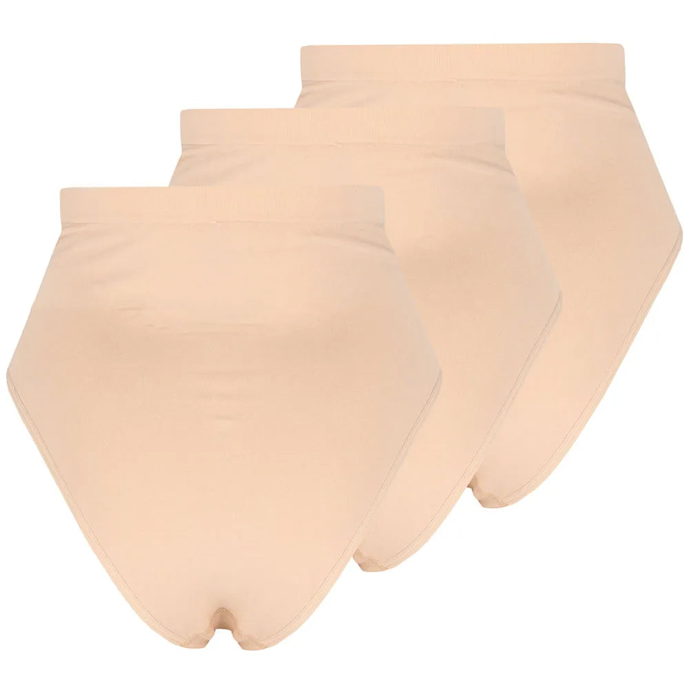Maxi Slips Seamless Dames 3-Pack Nude M
