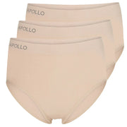 Maxi Slips Seamless Dames 3-Pack Nude
