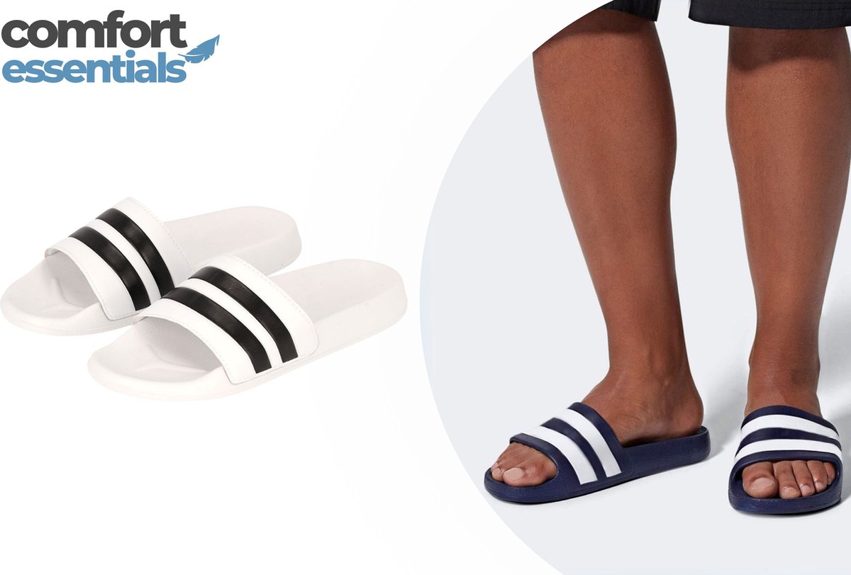 Comfort Essentials – Badslippers Heren – Slippers Heren – Lichtgewicht – Bad Slippers Waterbestendig – Sportslippers Heren