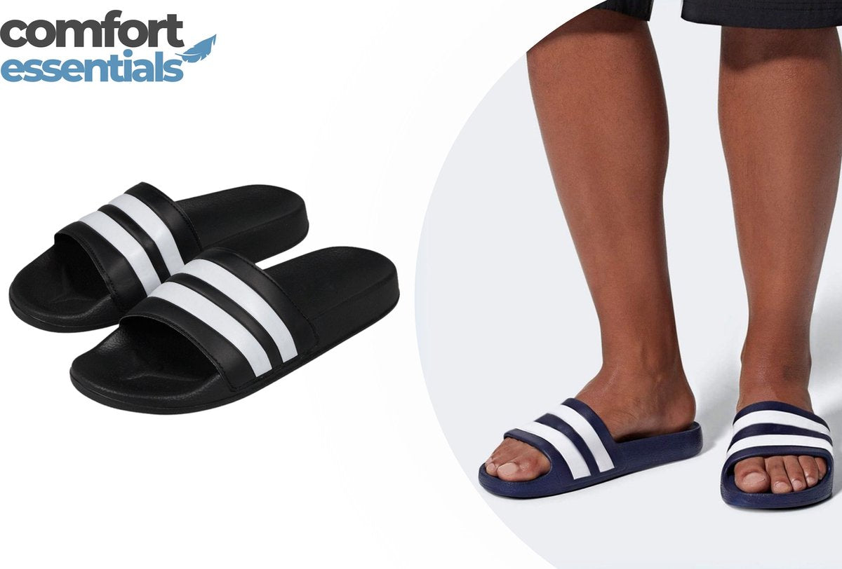 Comfort Essentials – Badslippers Heren – Slippers Heren – Lichtgewicht – Bad Slippers Waterbestendig – Sportslippers Heren