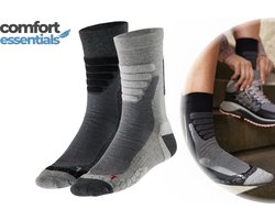 MP - Comfort Essentials Wandelsokken  - Multi Grijs - Maat 43/46