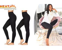 MP - Heat Essentials - Thermo Legging Dames - Fleece Panty - 2 Stuks - Zwart - XXL
