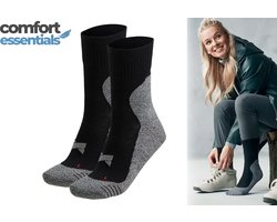 MP - Comfort Essentials Sportsokken 2-Pack  Multi Zwart - Maat 35/38
