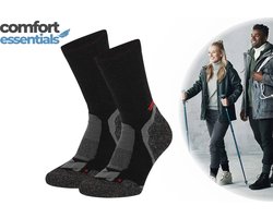 MP - Comfort Essentials Hiking Sokken  Merino 2-Pack   Multi Zwart - Maat 45/47