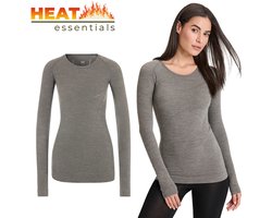 MP - Heat Essentials Thermoshirt Dames- Merinowol - Grijs - L