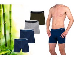 Bamboe Boxershorts Heren 4-Pack Assorted M