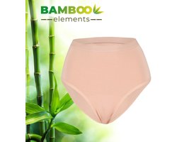 Bamboo  Period Underwear High Waist Brief Nude XXL