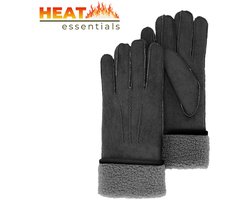 Heat Essentials Suede Handschoenen Zwart (OS)