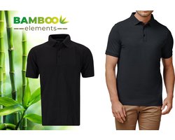 Bamboo Heren Polo Pique Antraciet XXL