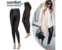 MP - Legging Dames Leather Look Zwart - Maat L/XL