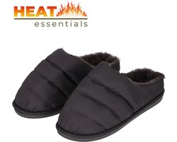 MP - Pantoffels Dames 41 42 - Antraciet - Gewatteerd - Sloffen Dames Maat 41 42
