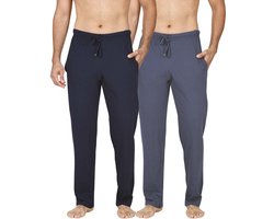 PC Pyjama Broeken Heren 2-Pack Navy-Blauw XXL