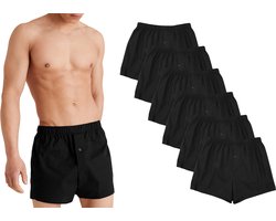 PC Boxershorts Loose Fit Heren 6-Pack Zwart XL