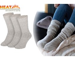 MP - Heat Essentials - Noorse Wollen Sokken - 3 paar - Grijs - Maat 46/48 - Werksokken Heren 46 48