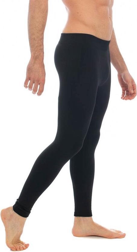 Heren Fleece Legging 1pk Zwart XL/XXL