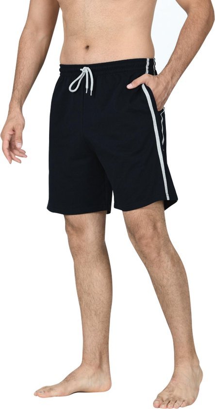 PC Loungewear Korte Broeken Heren 2-Pack Zwart-Grijs M