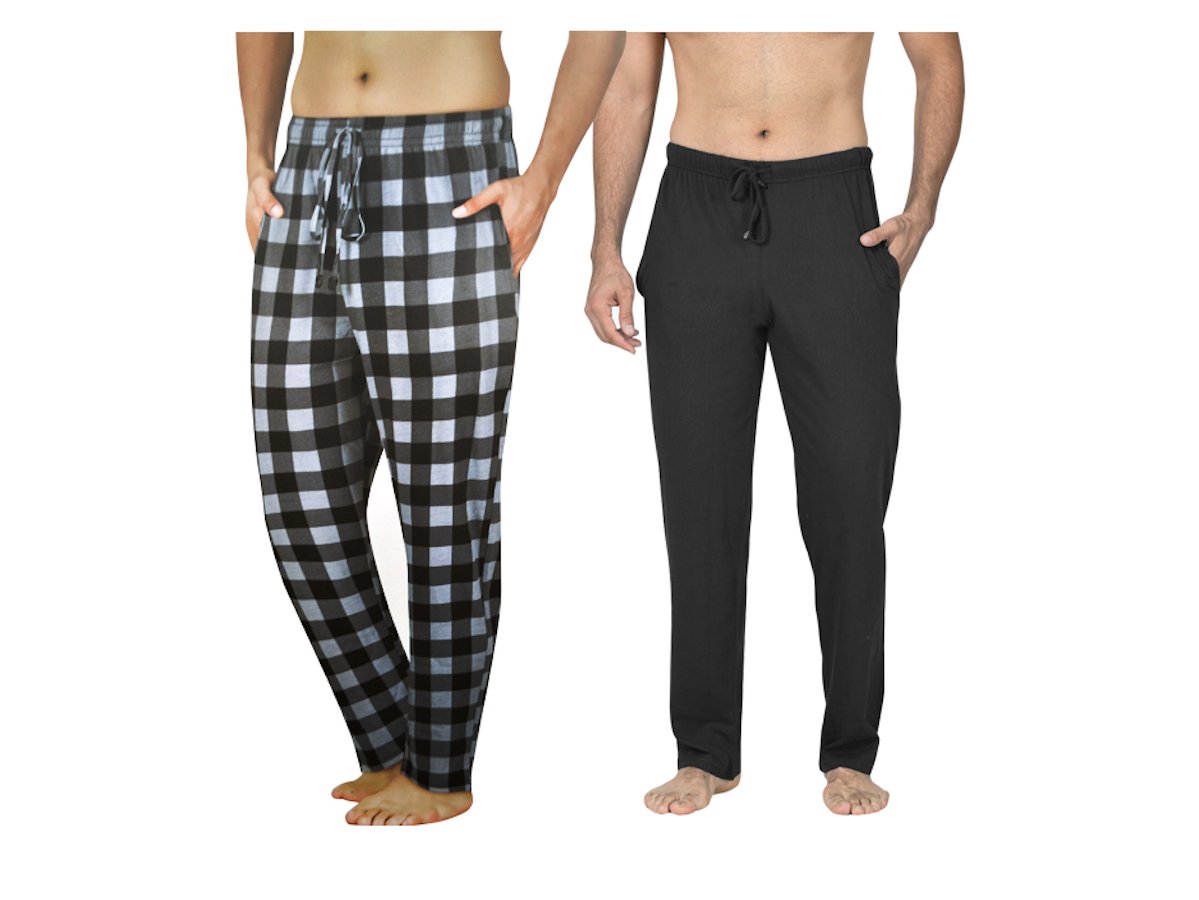 MP - Comfort Essentials - Pyjama Broek - 2pk - Grijs Geruit / Zwart - M