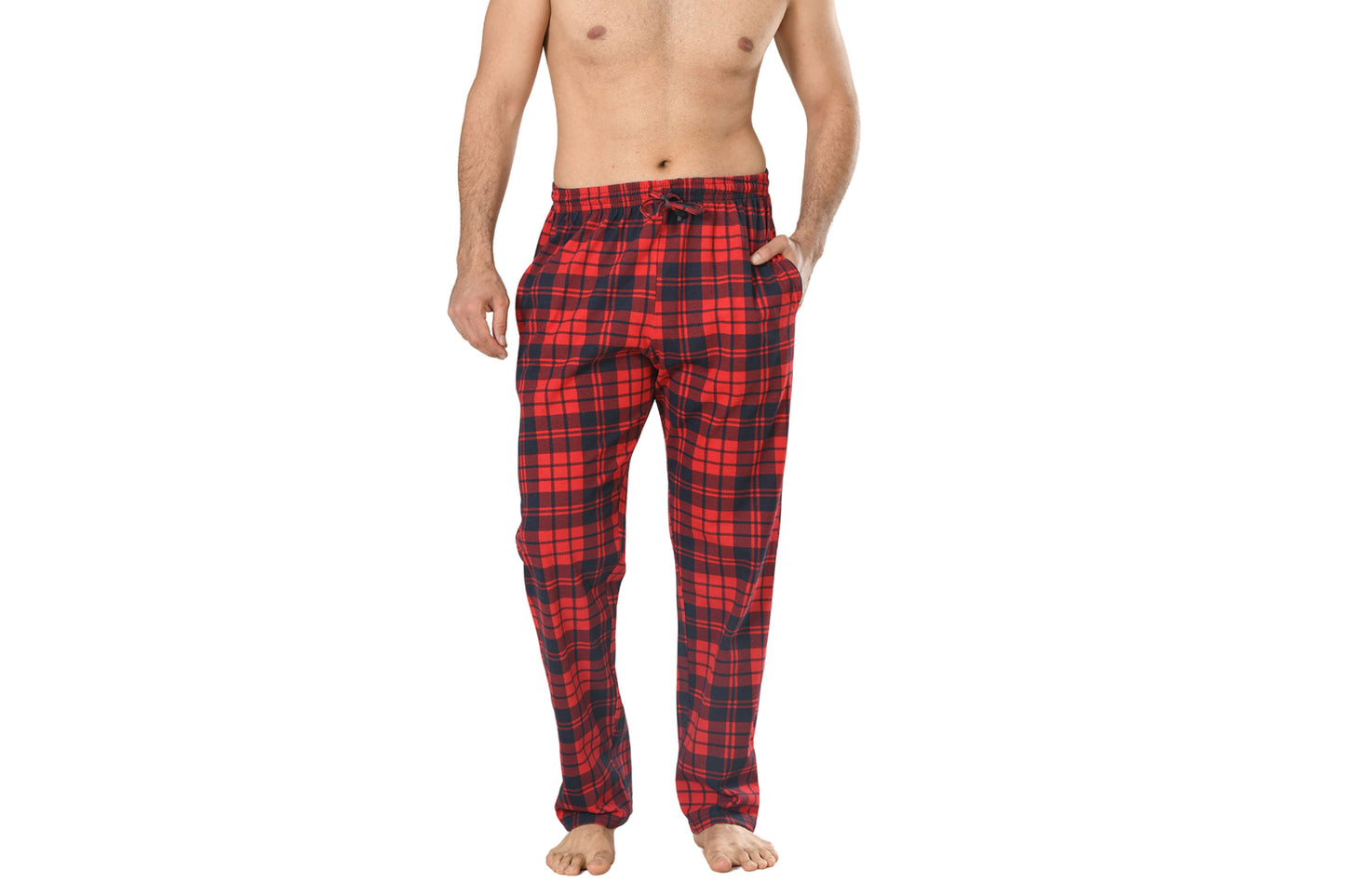 PC Pyjama Broeken Heren 2-Pack Red Check / Navy Check S