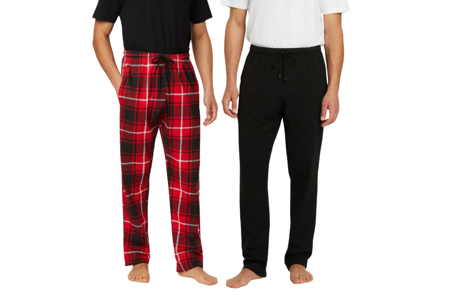 CE 2pk Heren Pyjama Broeken Black / Red Check XL