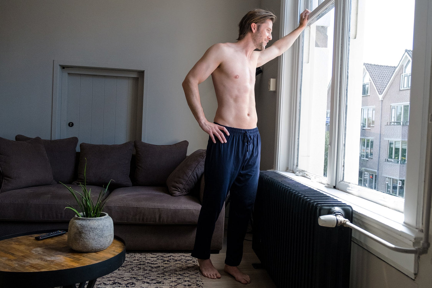 CE 2pk Heren Pyjama Broeken Navy / Navy Check XL