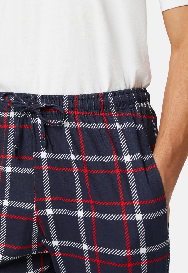 CE 2pk Heren Pyjama Broeken Navy / Navy Check XXL