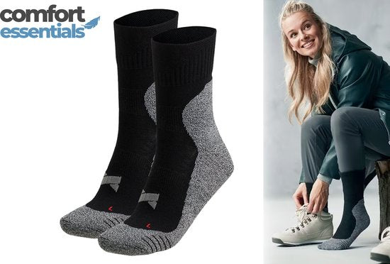 MP - Comfort Essentials Sportsokken 2-Pack  Multi Zwart - Maat 43/46