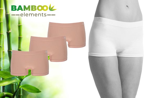 MP - Bamboo Elements - Naadloos Dames Ondergoed - Hipsters - 3 Stuks - Nude S