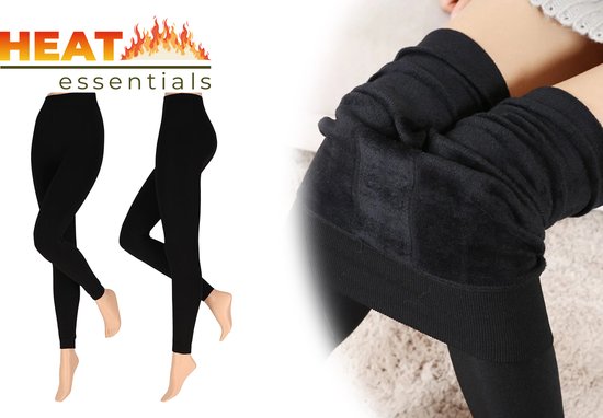 MP - Heat Essentials - Fleece Legging Dames - Zwart - S/M - 1 Pack
