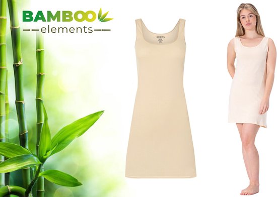 MP - Bamboo Elements - Onderjurk Huidskleur - XXL/XXXL - EU 44-46 -  Kort - Brede Bandjes