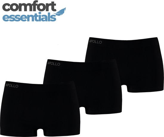 Hipsters Seamless Dames 3-Pack Zwart S