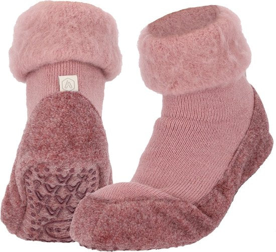 MP - Heat Essentials Wollen Pantoffel Sokken - Paars - 41/42