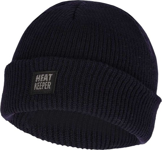 Gebreide Thermo Muts Kids Navy 5/8