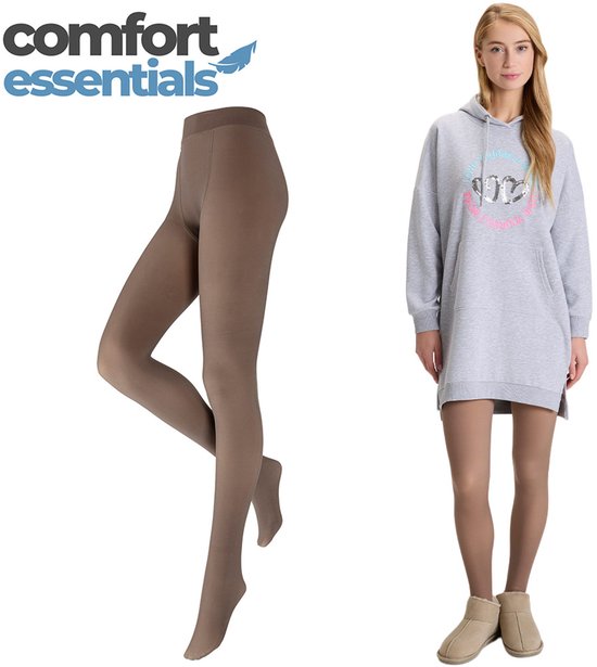 Dames Fleece Lounge Panty Skin Nude XXL