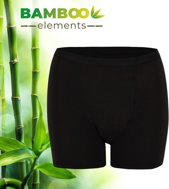 Bamboo  Period Underwear Hipster Zwart M