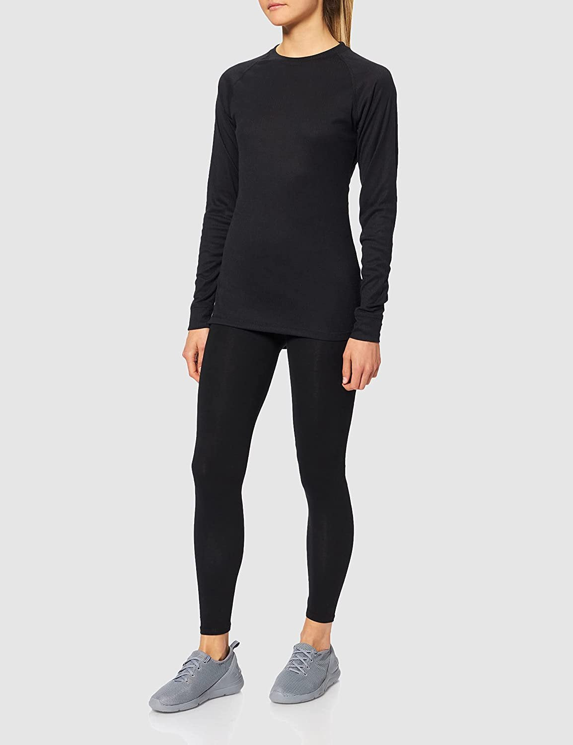 SET Thermo Shirt en Broek Dames Zwart XL