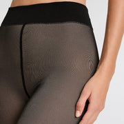 Dames Fleece Lounge Panty Zwart Nude