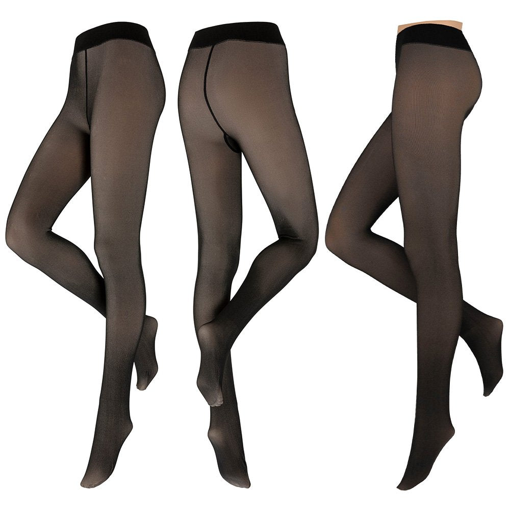 Dames Fleece Lounge Panty Zwart Nude L/XL