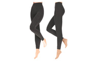 Dames Fleece Lounge Legging Donkergrijs