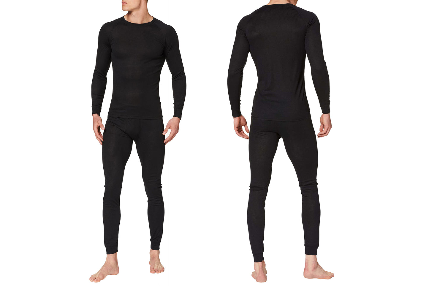 Thermo Broek Heren Zwart XL