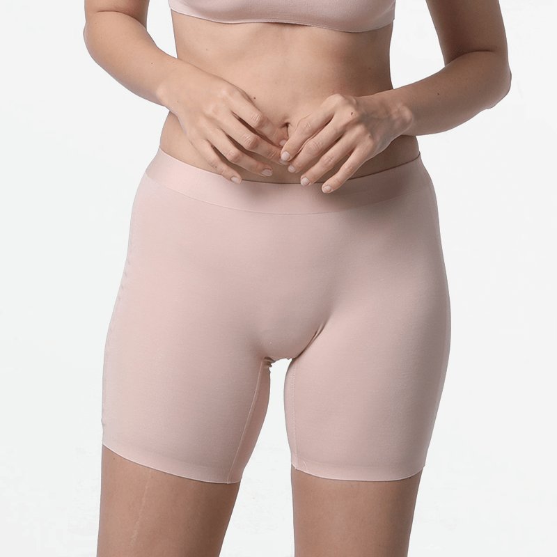 MP - Bamboo - Naadloos Ondergoed Dames - Bamboe - 3 Stuks - Shorts - Nude - S