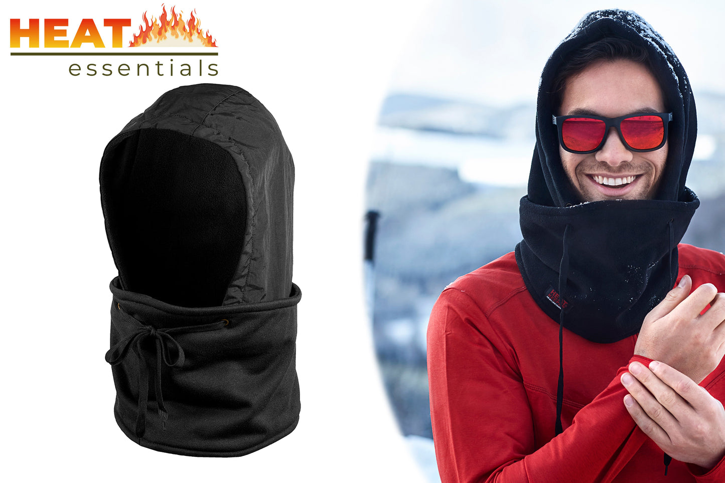 MP - Multifunctionele Bivakmuts - Balaclava - Unisex - Zwart - One Size