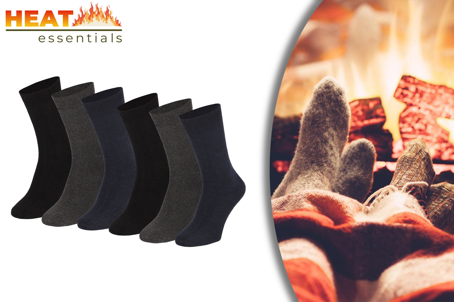 SET Thermo sokken 6pk assorted 39-42